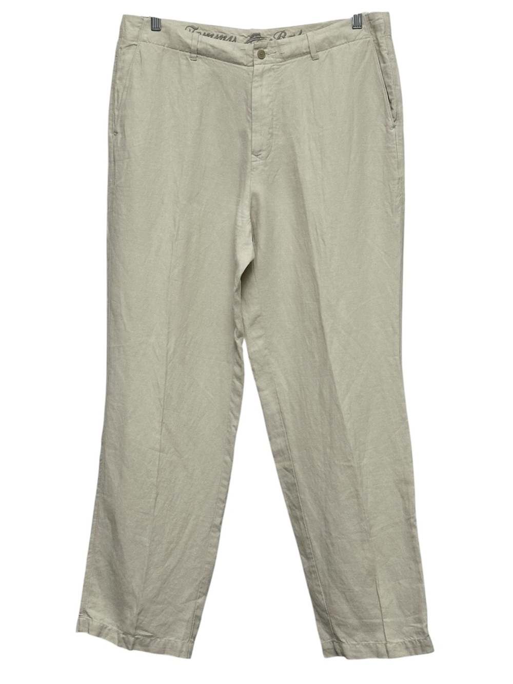 Tommy Bahama Men's Cream Linen & Silk Blend Chinos Resort Vacation Size 36x32